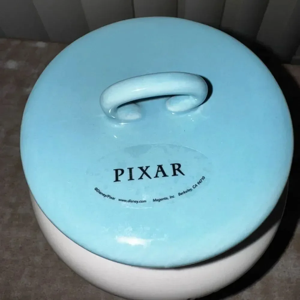 Rae Dunn Pixar Toy Story “ you’ve got a friend in me” White and Blue Ceramic Jar